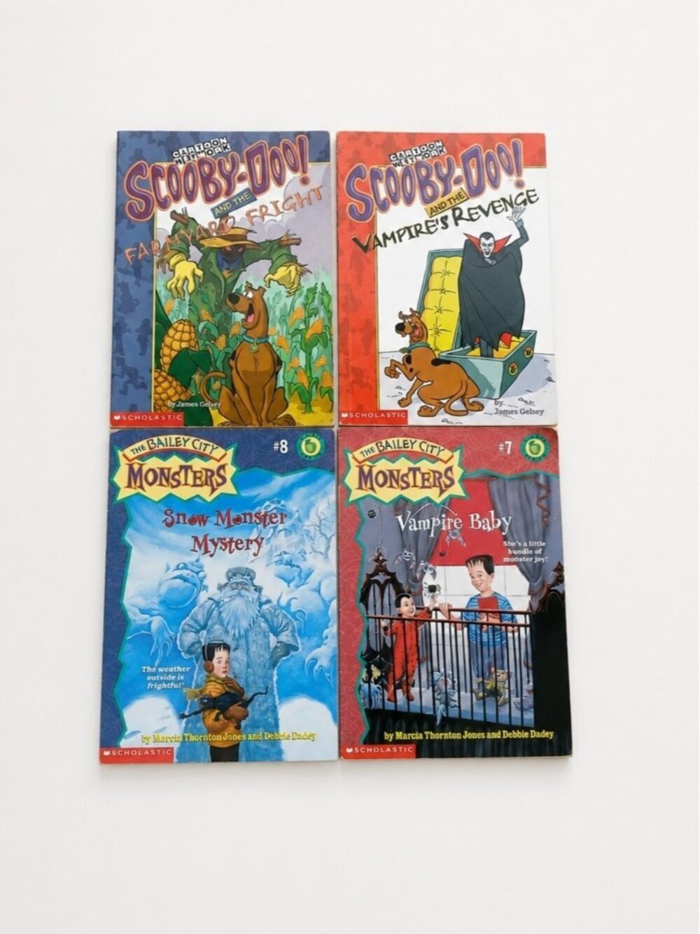 Scooby-Doo & Bailey City Monsters Chapter Book Lot of 4 Scholastic Paperback